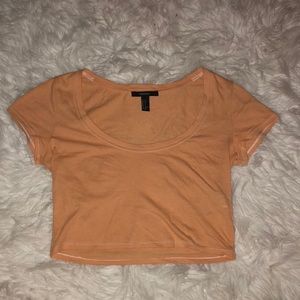 Orange crop top